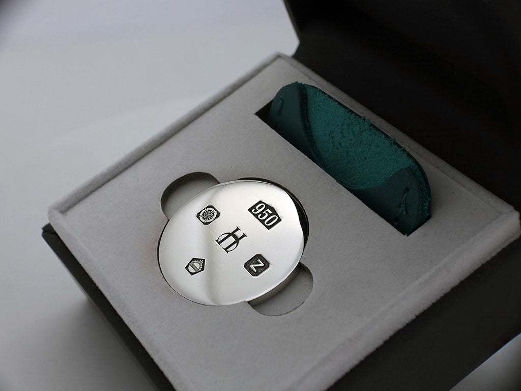 Platinum Personalised Golf Ball Marker | Prestige Edition | Hallmarked Precious Metal