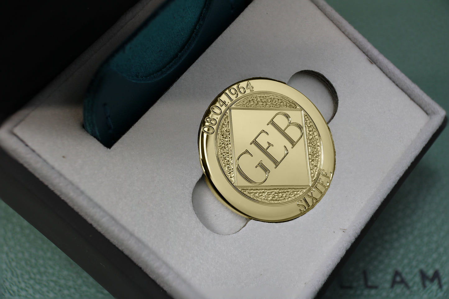 9ct Yellow Gold Personalised Golf Ball Marker | Signature Edition | Hallmarked Precious Metal