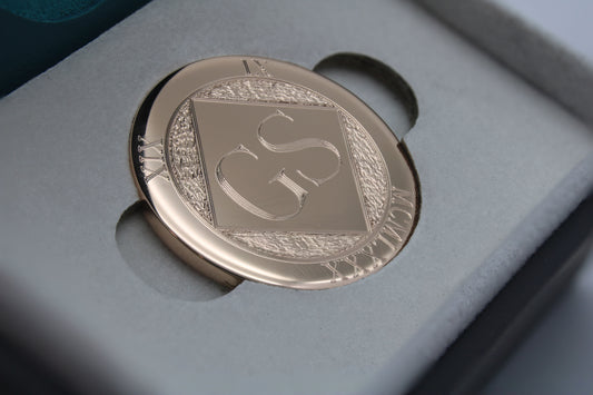 9ct Rose Gold Personalised Golf Ball Marker | Signature Edition | Hallmarked Precious Metal