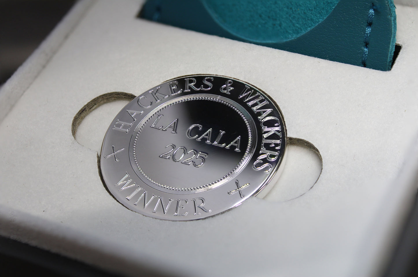 Sterling Silver Personalised Golf Ball Marker | Signature Edition | Hallmarked Precious Metal