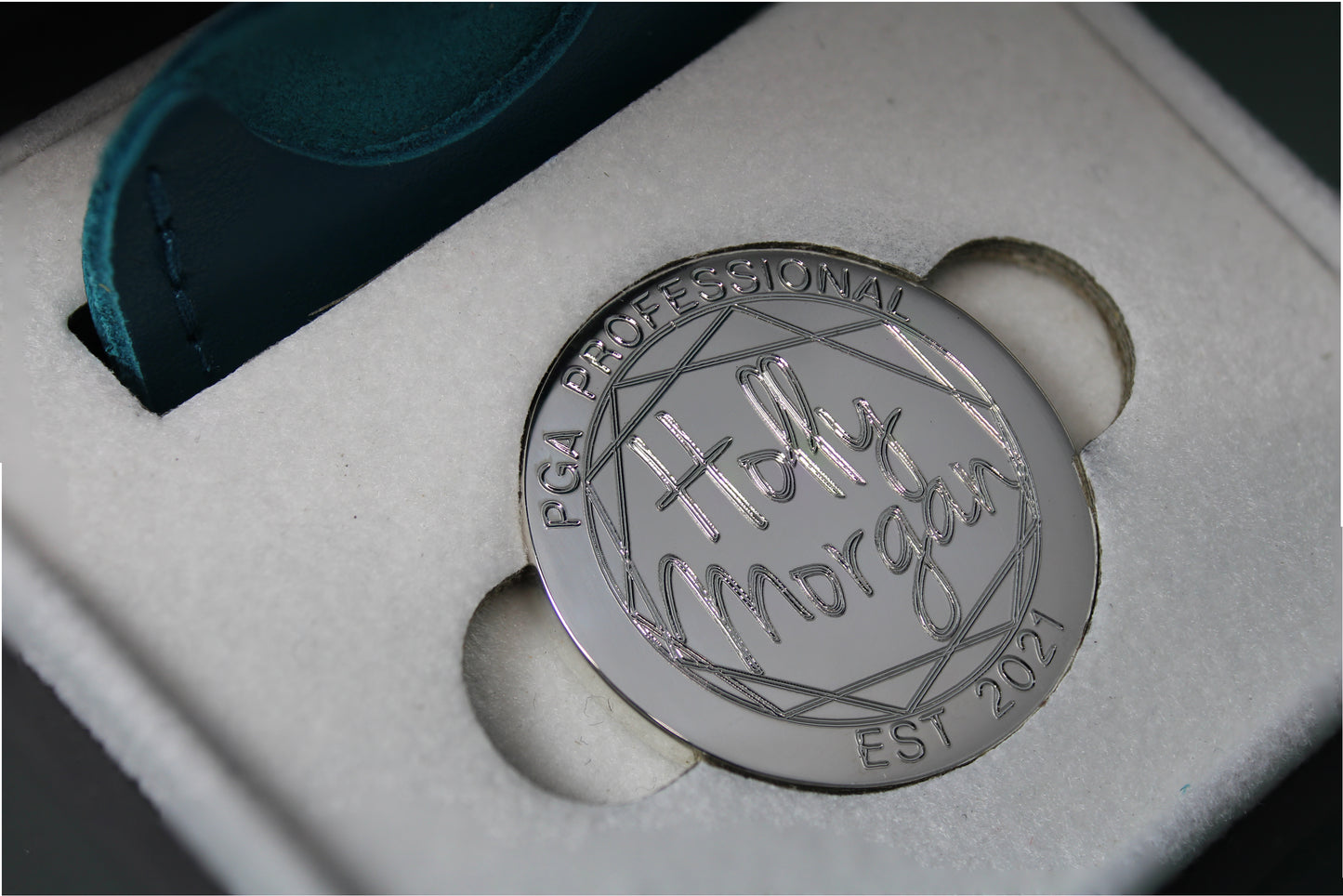 Platinum Personalised Golf Ball Marker | Signature Edition | Hallmarked Precious Metal