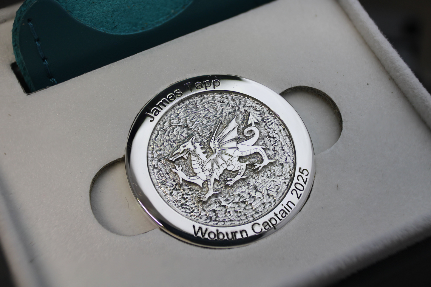 Platinum Personalised Golf Ball Marker | Prestige Edition | Hallmarked Precious Metal