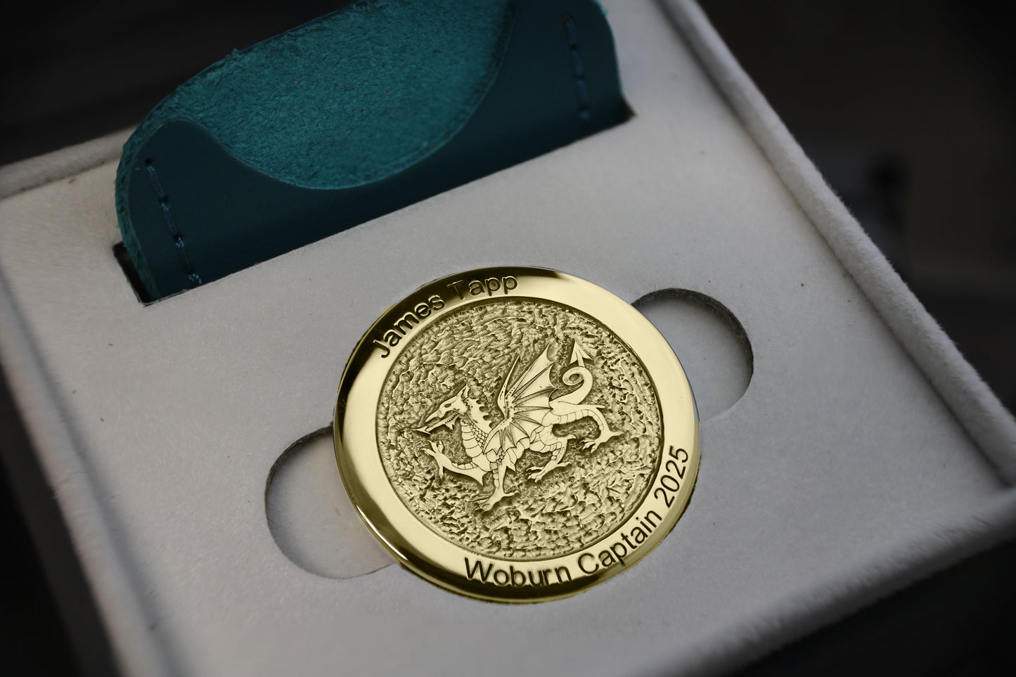 9ct Yellow Gold Personalised Golf Ball Marker | Prestige Edition | Hallmarked Precious Metal